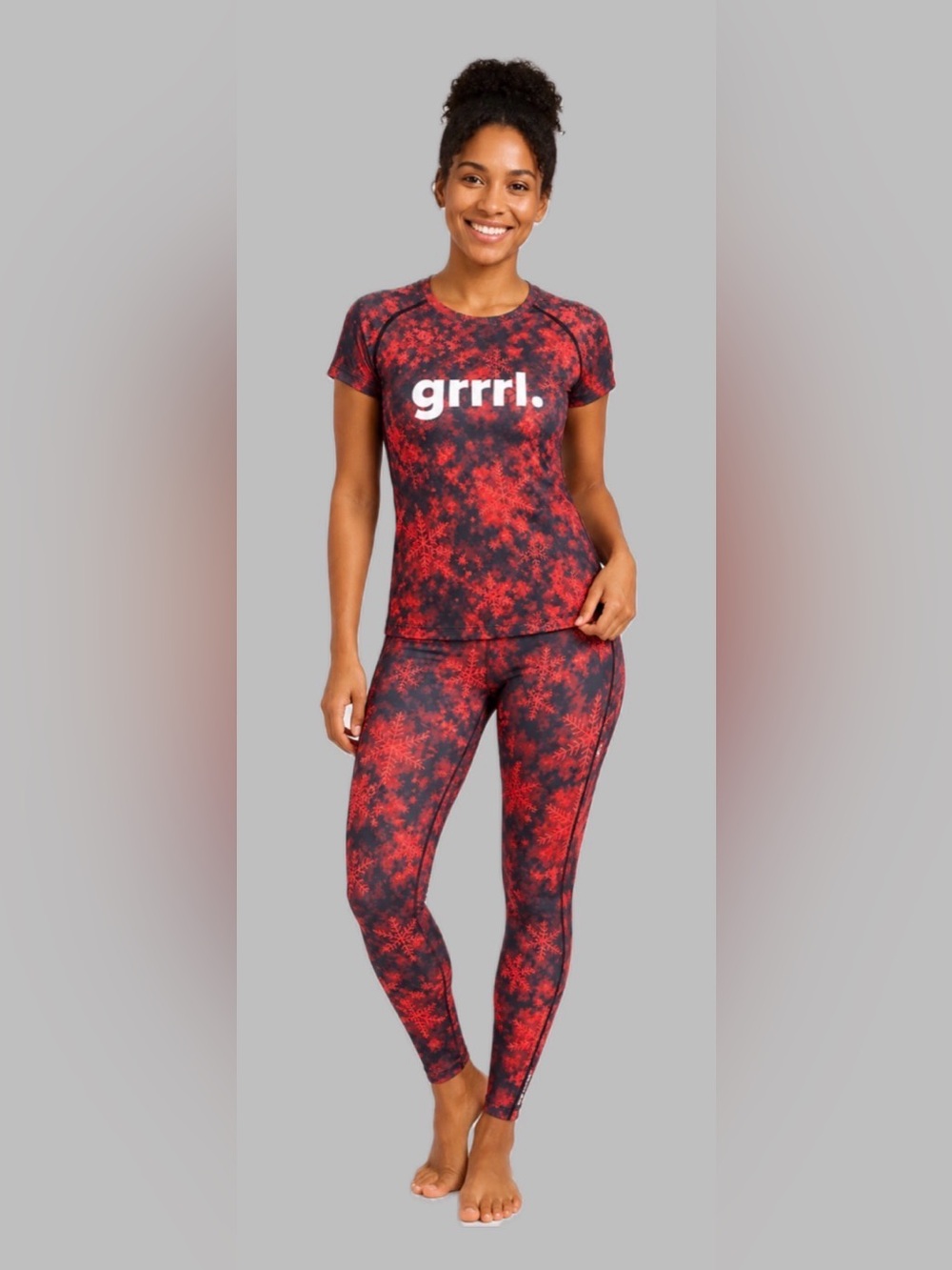 NWT Lot of 2x [Grrrl] SET of Next Level Athletic Rashie Top & Leggings Women’s S